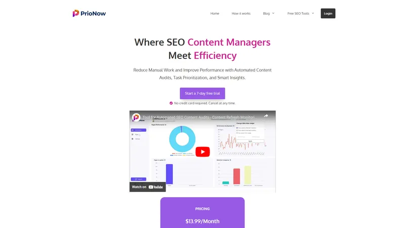 PrioNow | Where SEO Content Managers Meet Efficiency