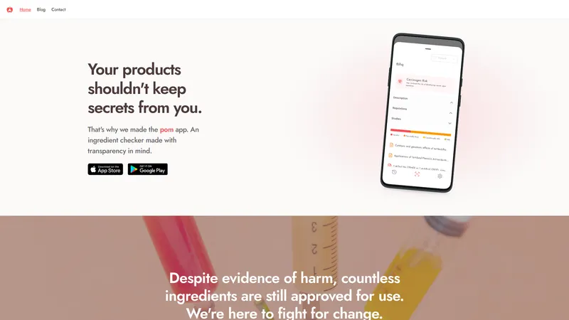 pom - Ingredient Checker App - Aplikasi Pengesahan Bahan untuk Ketelusan dan Keselamatan