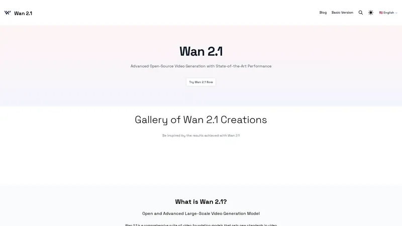 Wan 2.1 - أحدث تقنيات توليد الفيديو الذكاء الاصطناعي