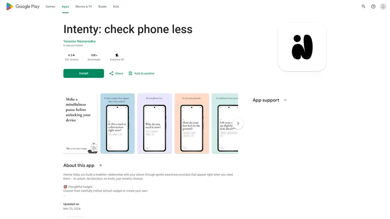 Intenty: check phone less