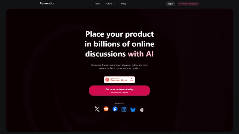 Remention | Place Your Product in Billions of Online Discussions