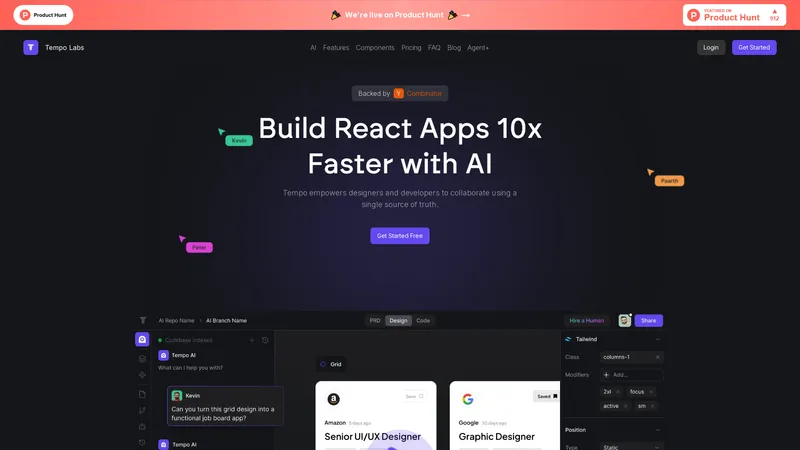 Tempo Labs - Build React Apps 10x Faster with AI