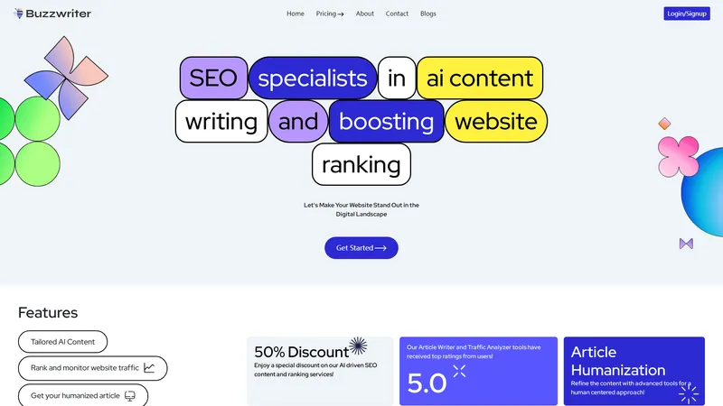 Buzzwriter AI - Expert in AI content, SEO, and ranking boost