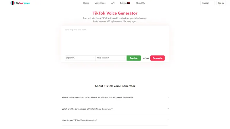 TikTok Voice Generator