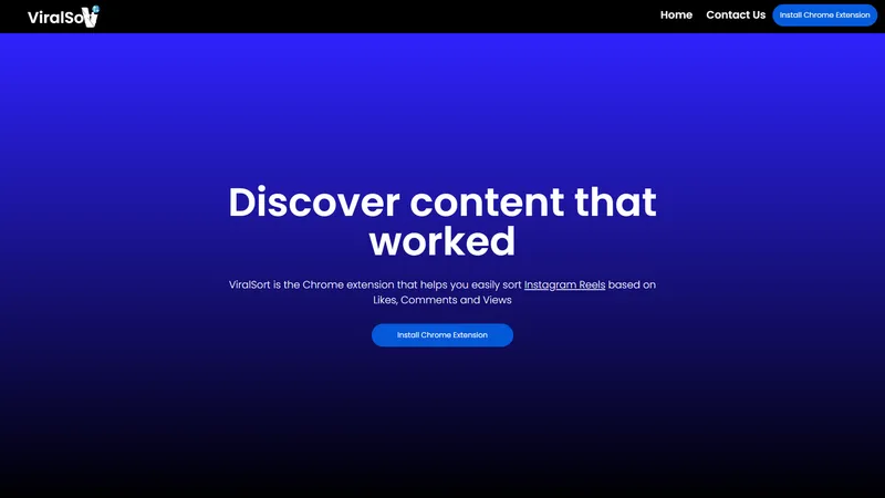 ViralSort - Découvrez le contenu Instagram qui a fonctionné