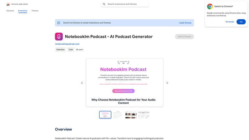 Notebooklm Podcast - AI Podcast Generator | Transform Text to Audio Conversations