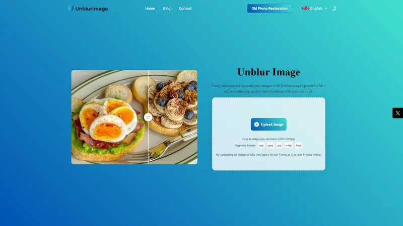 UnblurImage AI - Unblur Images Instantly with AI – Free, No Sign-Up, No Ads