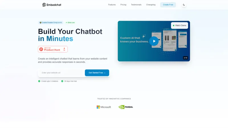 Embed Chat - Instant AI Chatbot for Your Ecommerce Business