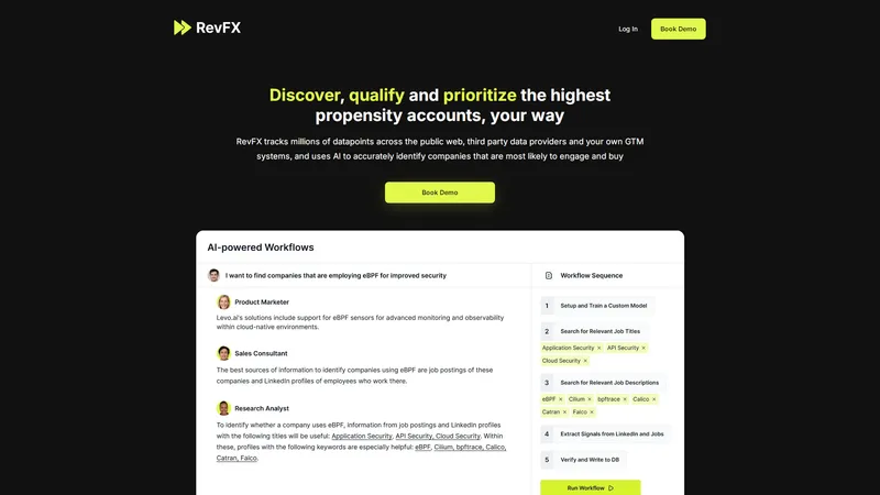 RevFX - AI-Powered Analytics for Modern GTM Ops Teams