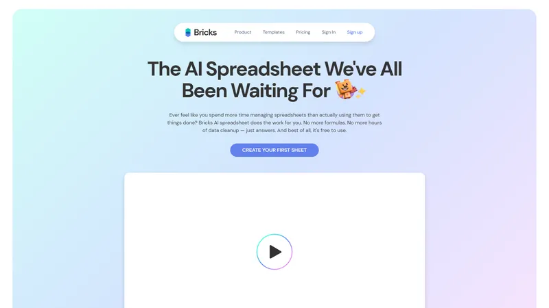 The AI Spreadsheet We've All Been Waiting For | Bricks