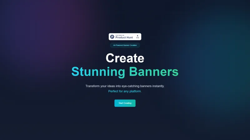 Banner Magic - AI Banner Generator - أنشئ لافتات مذهلة بمساعدة الذكاء الاصطناعي