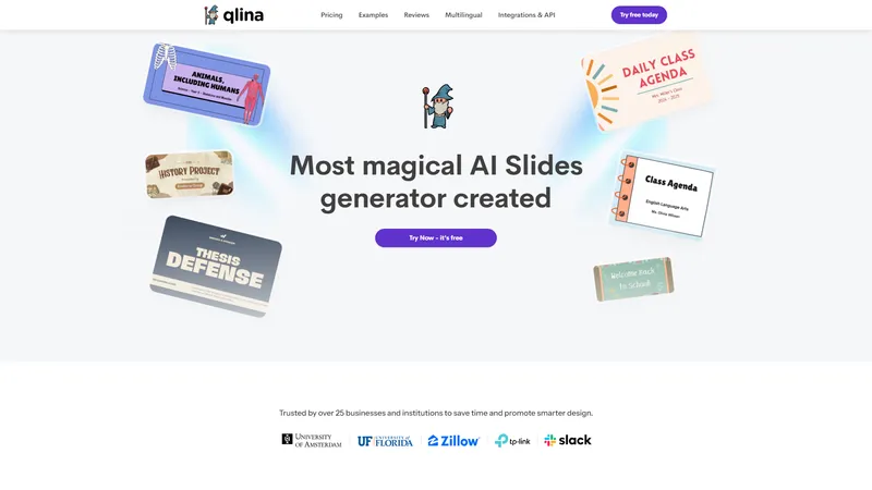 QLINA - Magical AI Slides Generator for Effortless Presentations