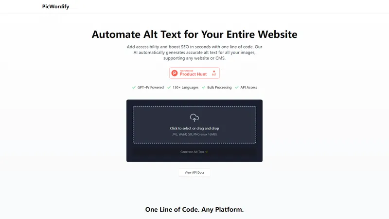 PicWordify | Automate Alt Text for Your Entire Website