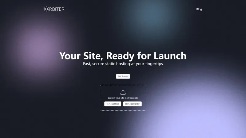 Orbiter - Fast, secure static hosting at your fingertips