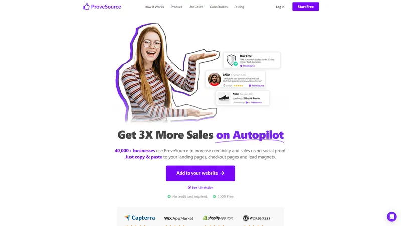 ProveSource - Boost Sales with Social Proof Notifications