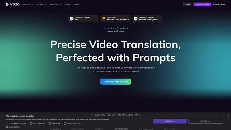 Vozo Video Translator