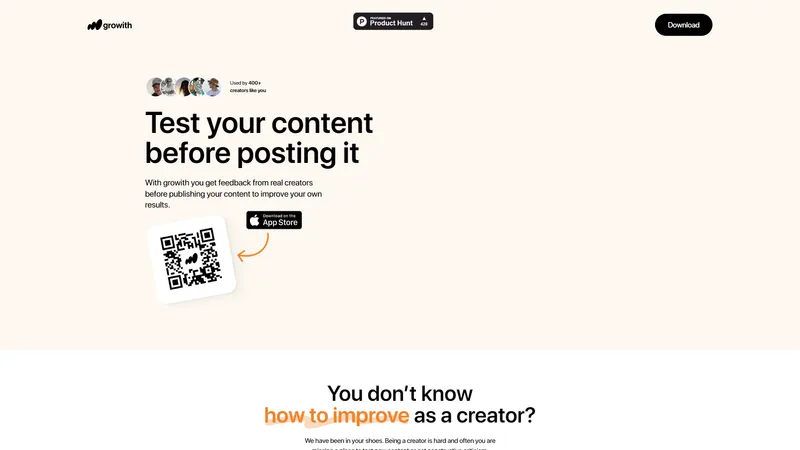 Growith | A/B Test Your Content Before Posting