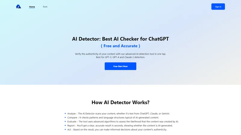 AI Detector | Best AI Checker for ChatGPT (Free and Accurate)