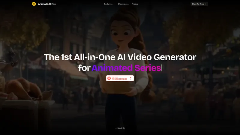 AnimateAI | The 1st all-in-one AI video generator for Animation Video Series