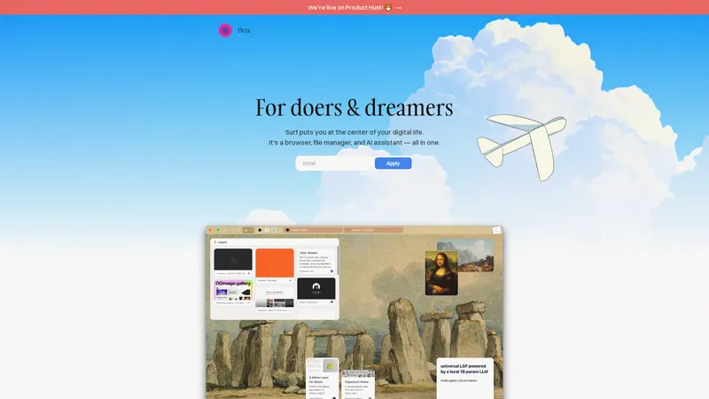 Deta Surf | Your All-in-One Browser, File Manager, and AI Assistant