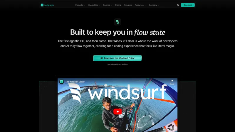 Windsurf Editor by Codeium - محرر Windsurf: حيث يلتقي المطورون والذكاء الاصطناعي