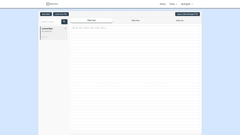 Online Notes - Scrivi, modifica, blocca, note online