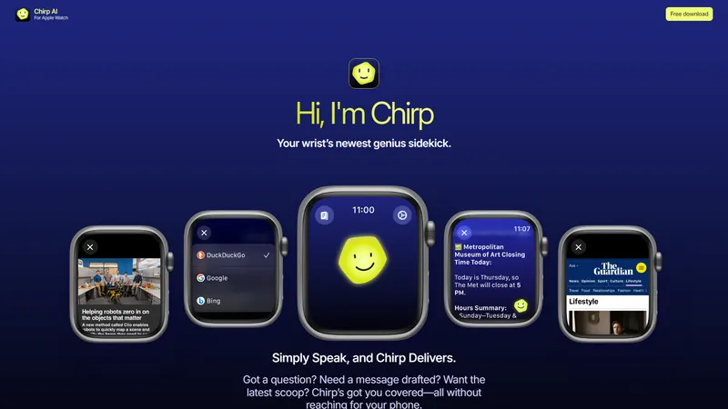 Chirp AI - Asisten Cerdas di Pergelangan Tangan Anda