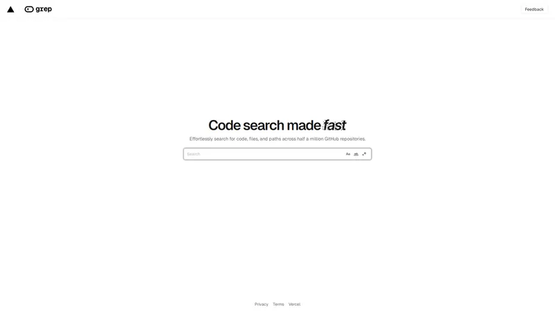 Code Search | Grep by Vercel - 効率的でシームレスなコード検索ツール