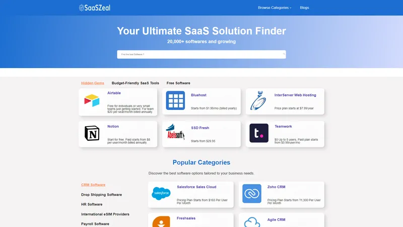 SaaSZeal | Discover & Compare the Best SaaS Solutions