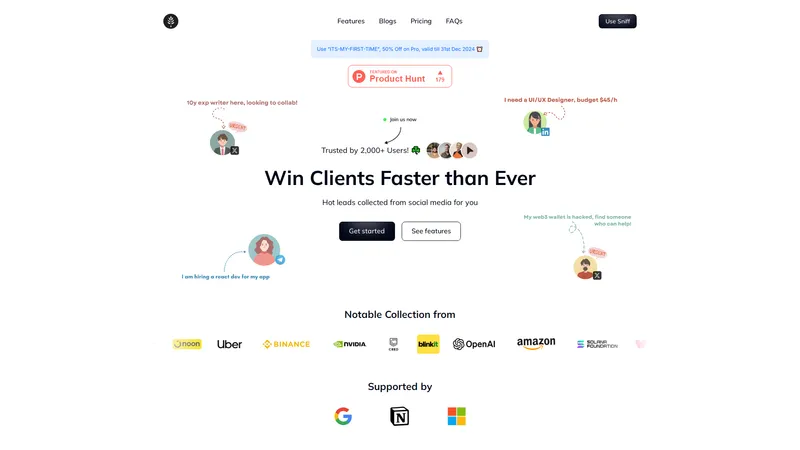 Sniff - Win Clients Faster than Ever with AI-Powered Lead Generation