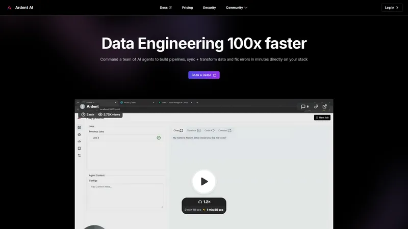 Ardent AI - Revolutionize data engineering with AI-powered pipelines.