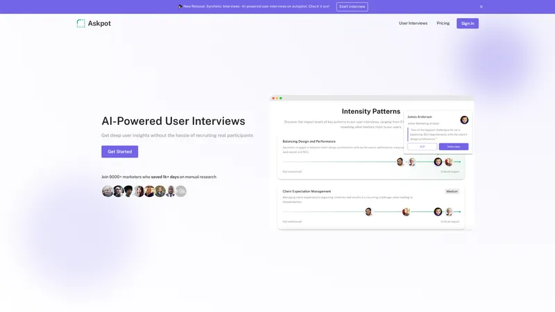 Askpot | AI-Powered User Interviews