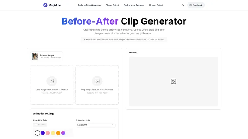 Create Before After Video Clips For Free | MagikImg