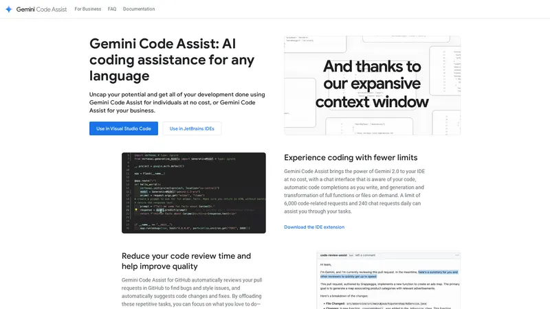 Gemini Code Assist - Assistência de codificação IA para qualquer linguagem