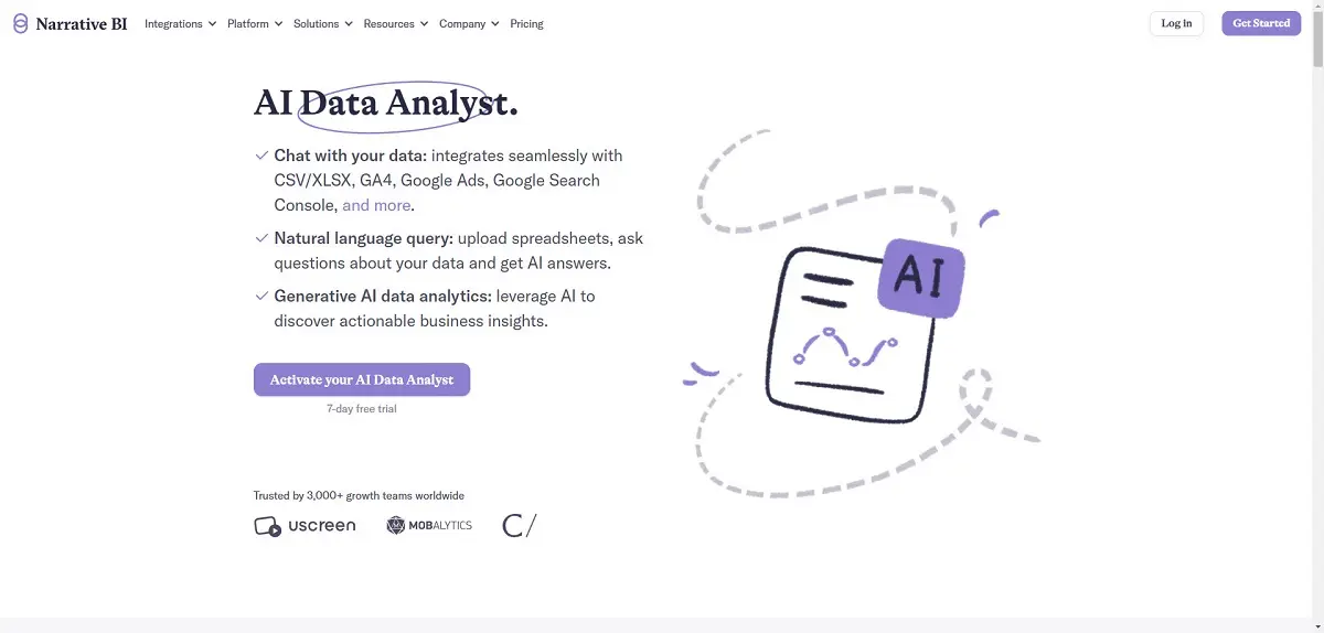 Narrative BI - AI-Powered Data Insights Made Simple and Efficient