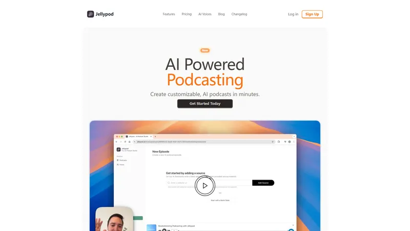 Jellypod - Create customizable, AI podcasts in minutes.